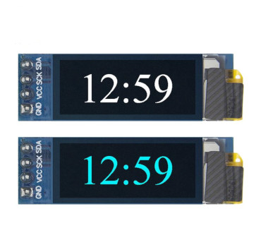 OLED дисплей 0.91" 128x32, I2C синий