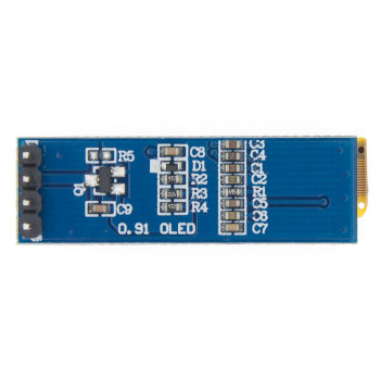 OLED дисплей 0.91" 128x32, I2C синий
