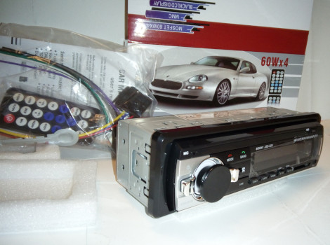 Магнитола 1 DIN (Bluetooth, USB, AUX, SD, 60Вт)