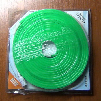 Гибкий неон 12В, 12x6 мм, зелёный