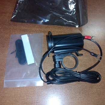 USB зарядное на 2 порта с вольтметром на руль для мотоцикла