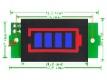 LED Индикатор уровня заряда Li-Ion (литий-ионных) аккумуляторных сборок 1S-8S (синий)